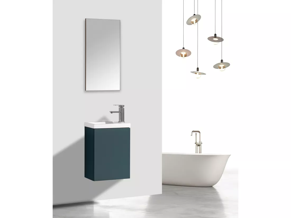 Ensemble lave main 40 cm vert foncé Aquarino