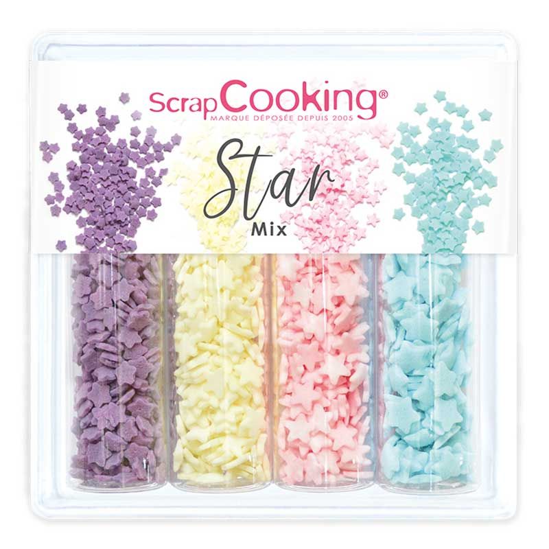 Mix de décors sucrés Étoiles 52 g Scrapcooking