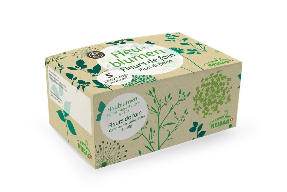 HEIDAK Heublumenpackung<br>5 × 50 g, Beutel