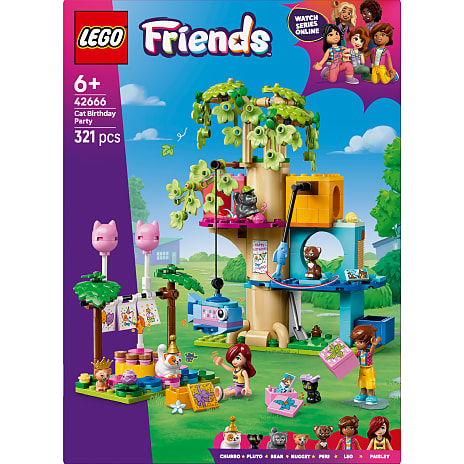 LEGO Friends Katte-fødselsdagsfest og trætophus 42666