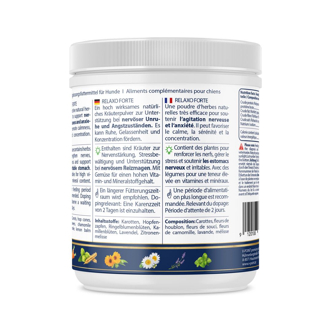 V-POINT® RELAXO forte – bei nervöser Unruhe - 100% pflanzlich