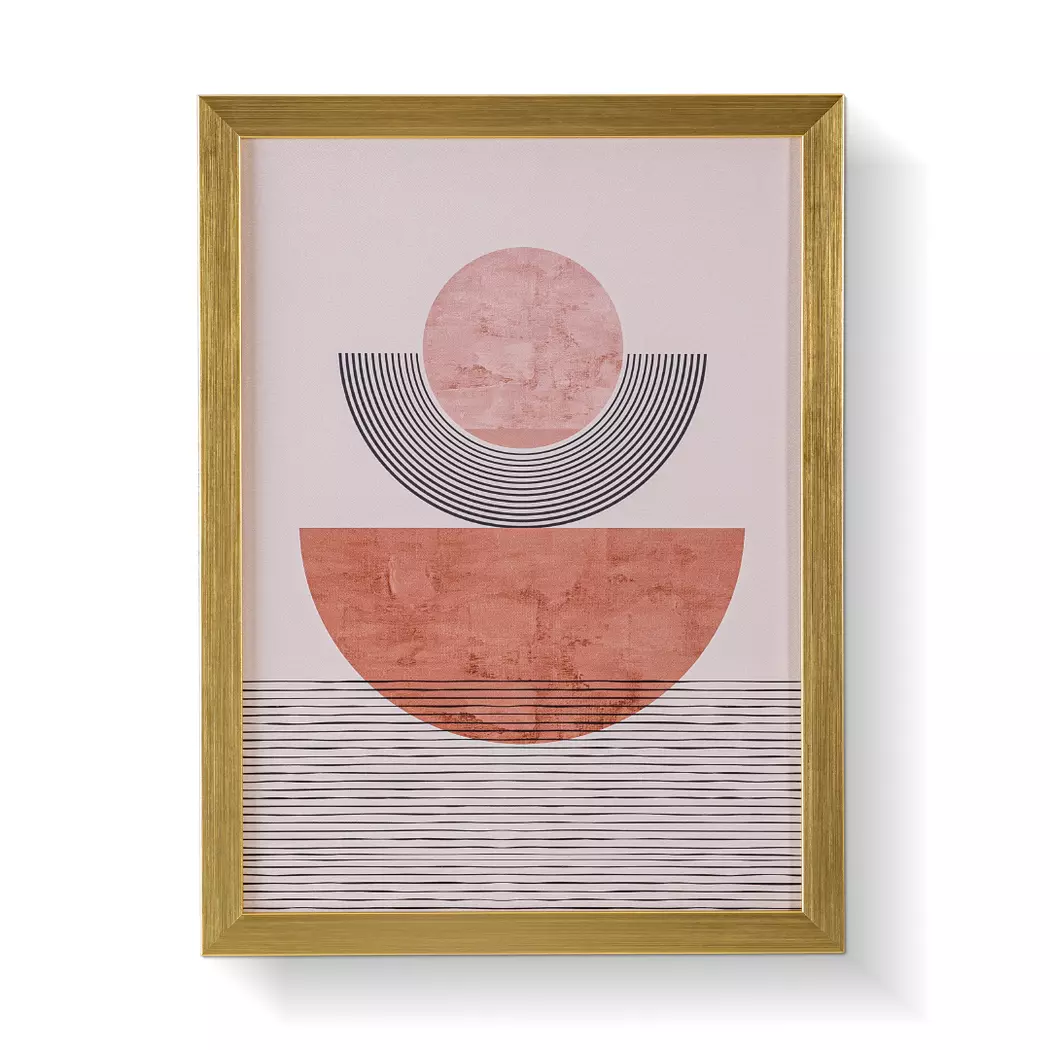 Wandbild 45 x 60 cm Golden Round I
