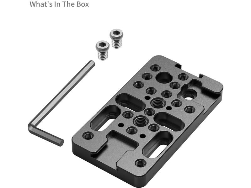 Smallrig Multifunktionale Käsemontageplatte Vielseitige Universal-Montageplatte mit zahlreichen 1/4