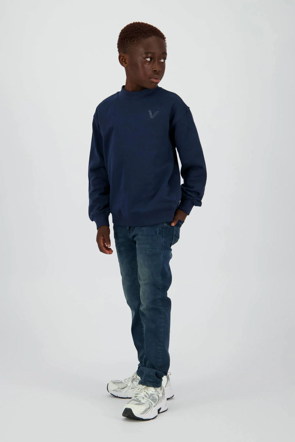 Vingino slim fit jeans donkerblauw