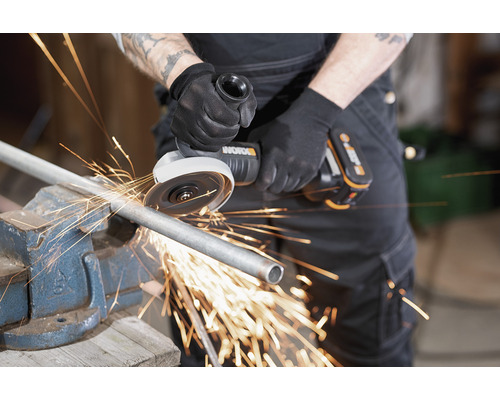 Worx WX812 accu haakse slijper, inclusief 1 accu (4,0 Ah) en lader
