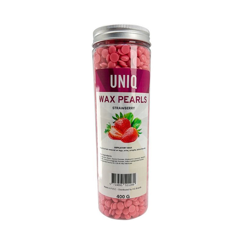 UNIQ Wachsperlen / Hartwachs Megapack Wachsperlen - 400g - Erdbeere