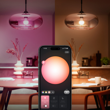 Philips Hue Essential starterkit - wit en gekleurd 3W - 2 E27 lampen met bridge en dimswitch