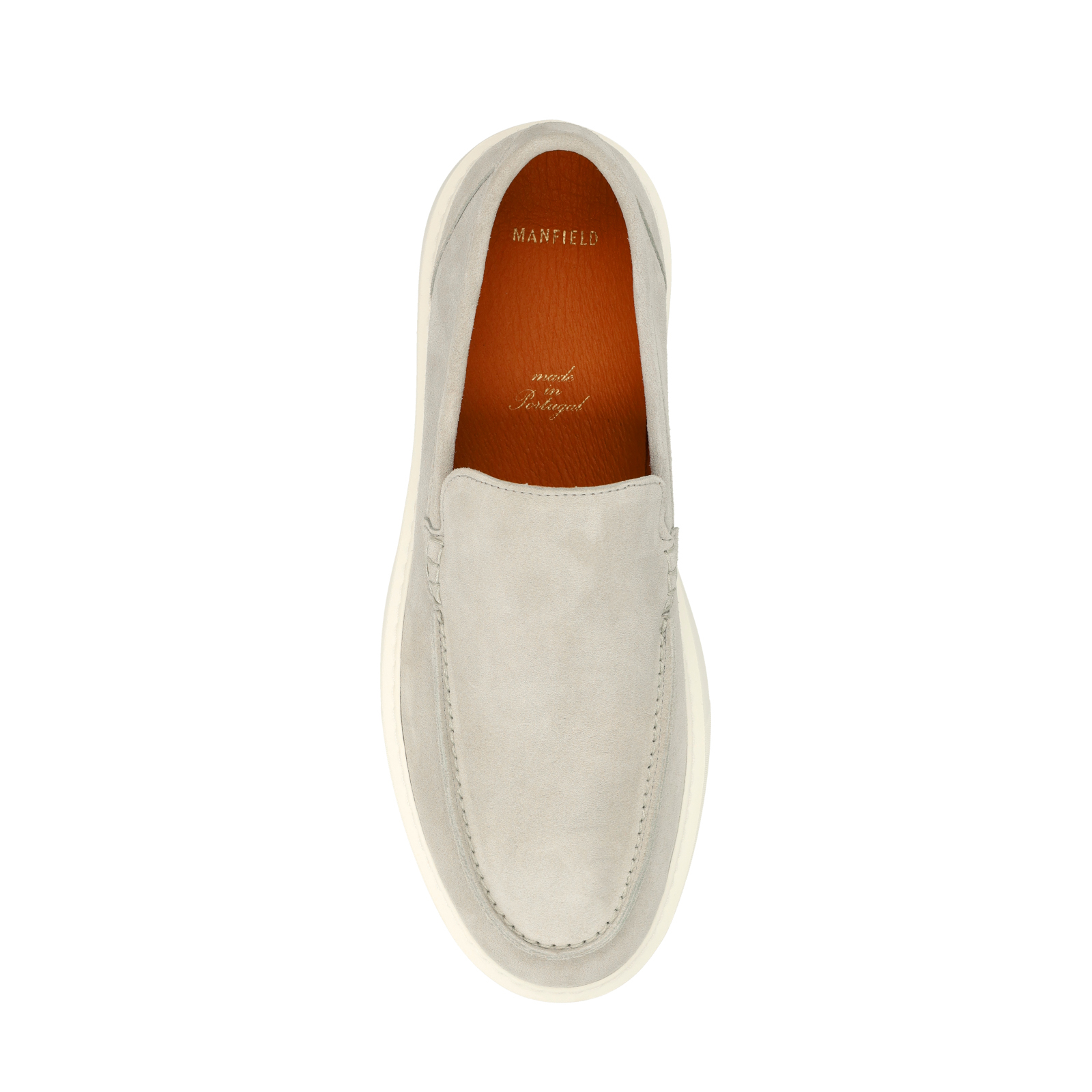 Licht grijze suède loafers
