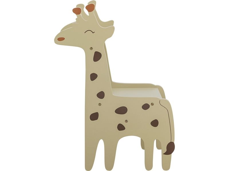 Bloomingville Kinderstuhl Ibber Giraffe Grau Sitzgelegenheit für Kinder