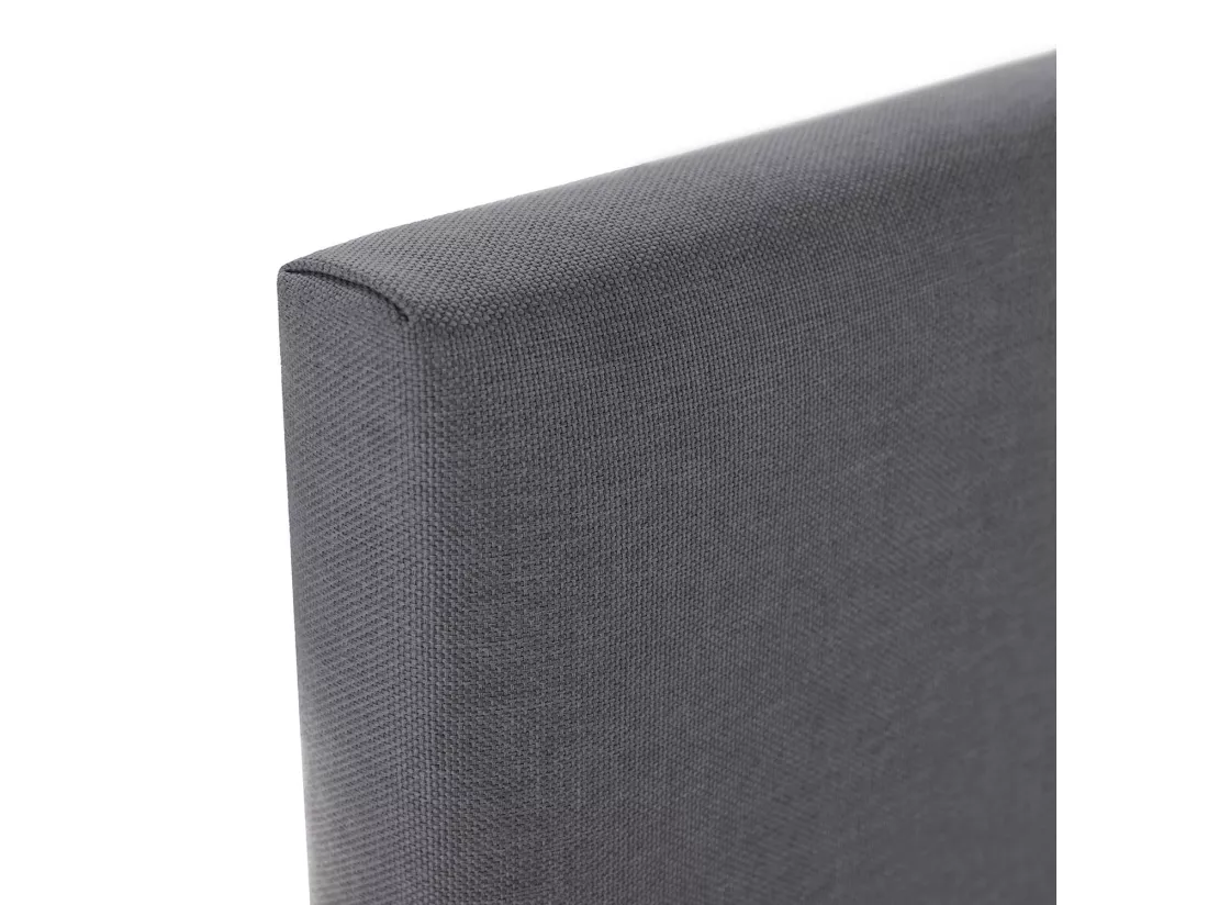Tête de lit Aura recouverte de tissu Gris Foncé 150x60 cm
