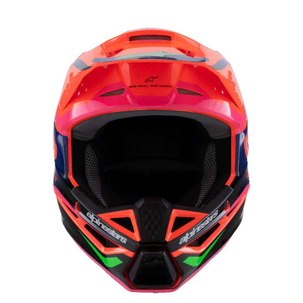 Alpinestars - Casque enfant Youth S-M3 Deegan Orange fluo / Violet / Rose fluo