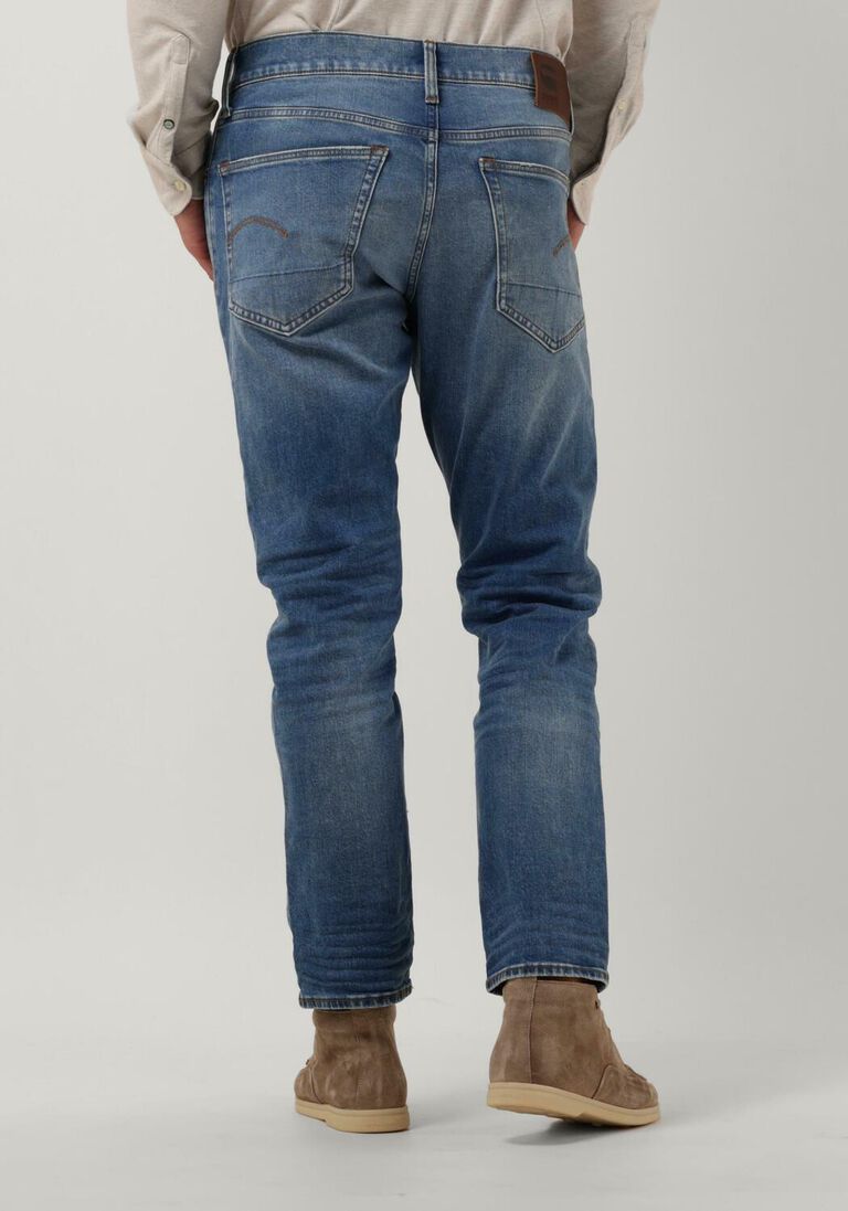 G-STAR RAW blauwe g-star raw straight leg jeans 3301 regular tapered