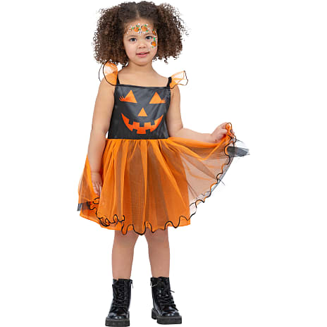 Halloween græskarkjole kostume str. 104