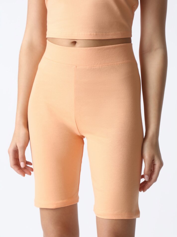 Calça legging de ciclismo - Salmão Claro