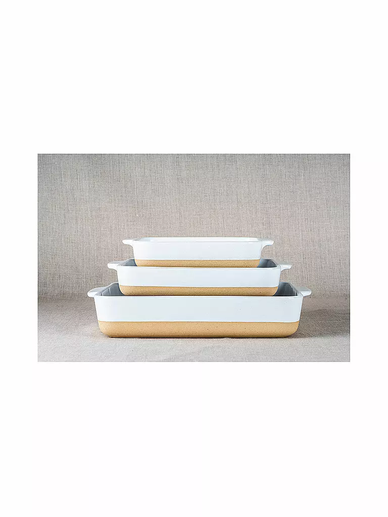 LURCH Auflaufform TERRA NOVA M 30x21cm Weiss / Creme weiss