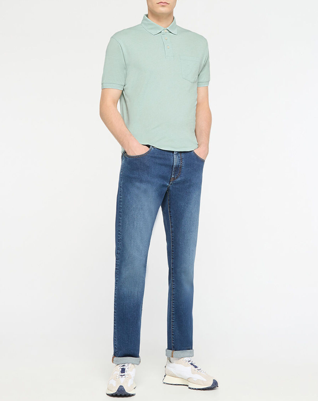 Hackett London Polo Regular Fit Jersey vert clair