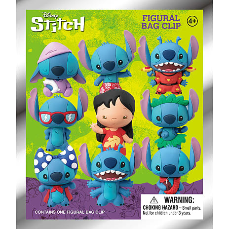Disney Stitch skumnøglering ca. 6,5 cm – flere varianter – assorteret