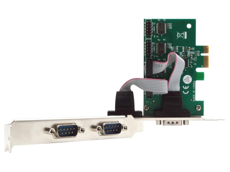 Exsys PCI-Express-Karte EX-46014 PCIe-Karte mit 4 seriellen RS-232-Anschlüssen