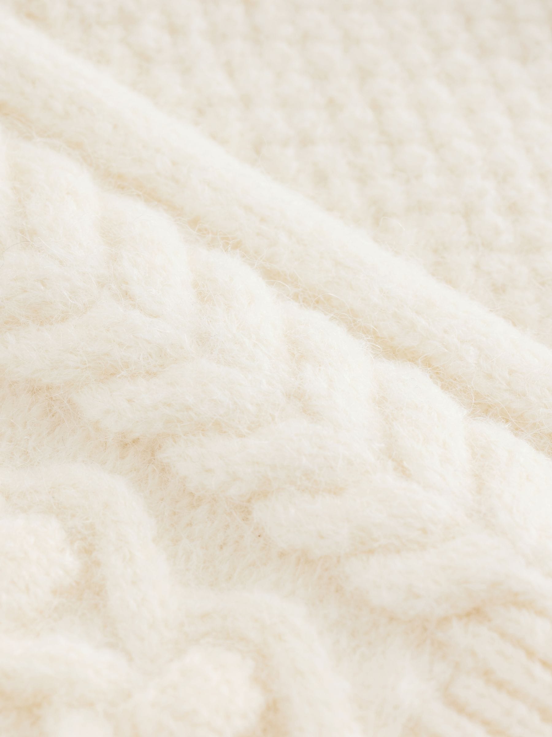 Ecru - Cable Knitted Jumper (3mths-7yrs)