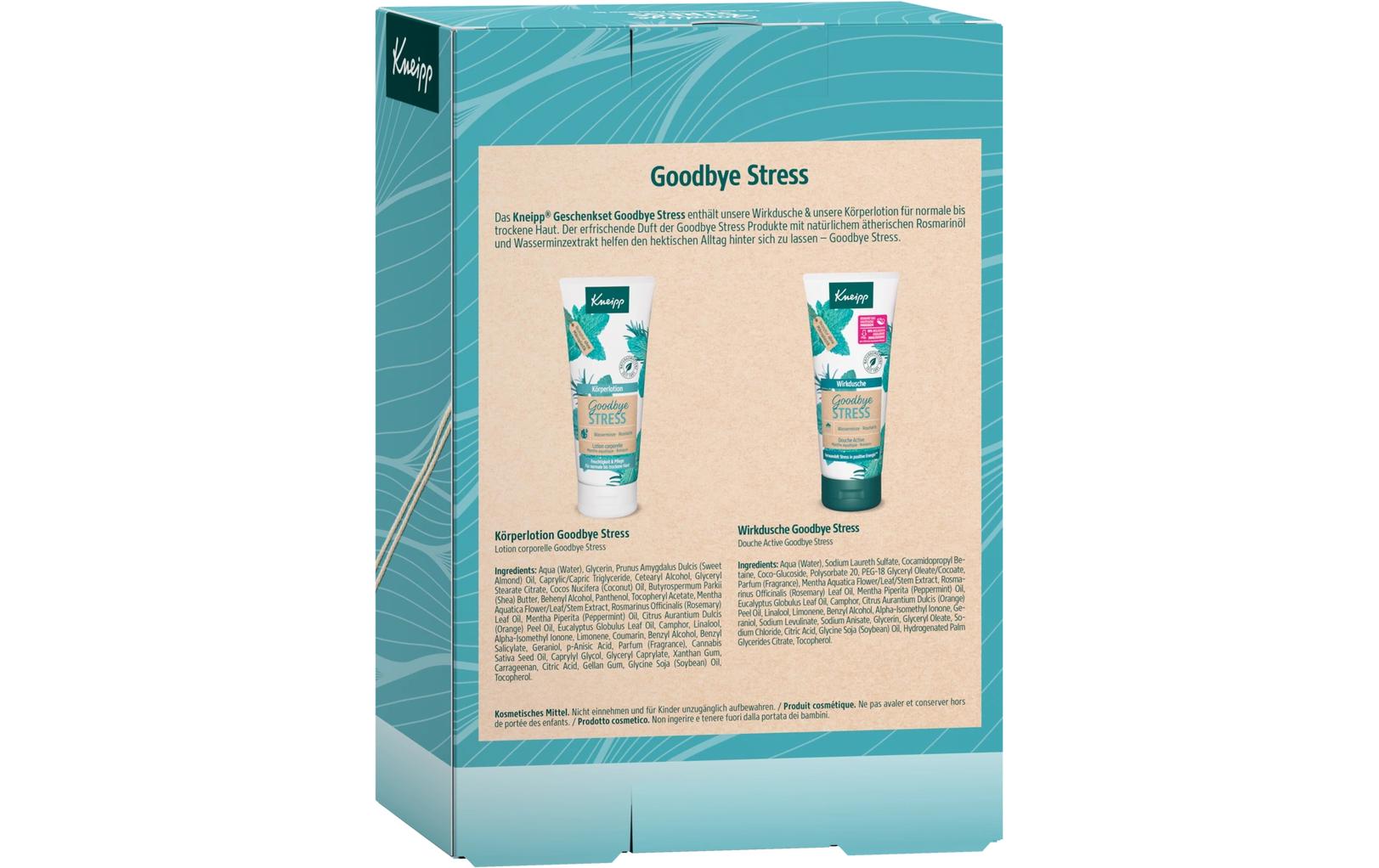 Goodbye Stress 2 x 200 mlGeschenkbox mit hochwertigen Pflegeprodukten