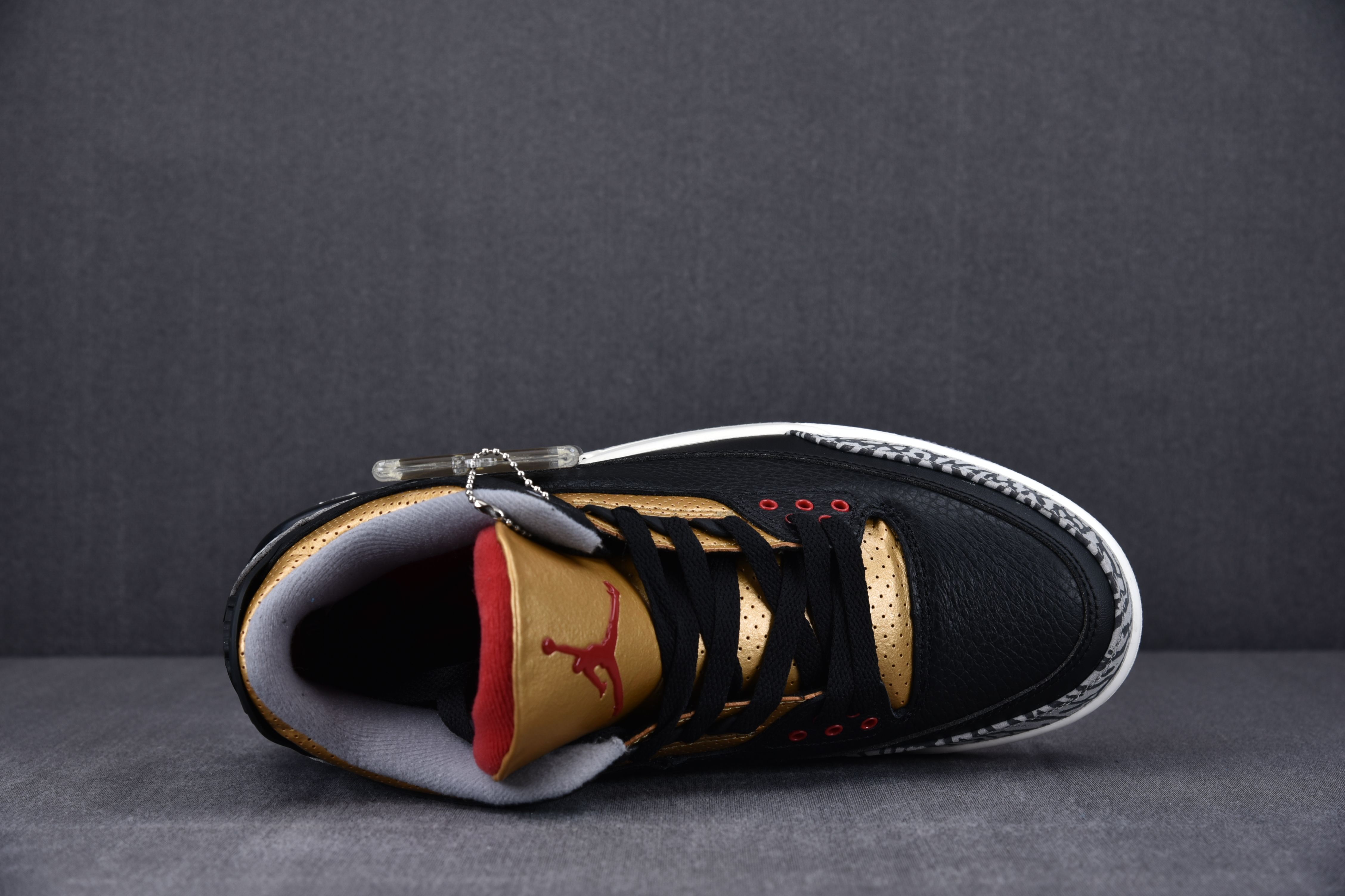 Jordan 3 Retro Black Cement Gold (Women Size!!)