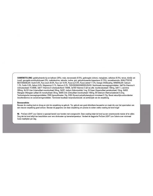Prins Procare Light Low Calorie - Hondenvoer