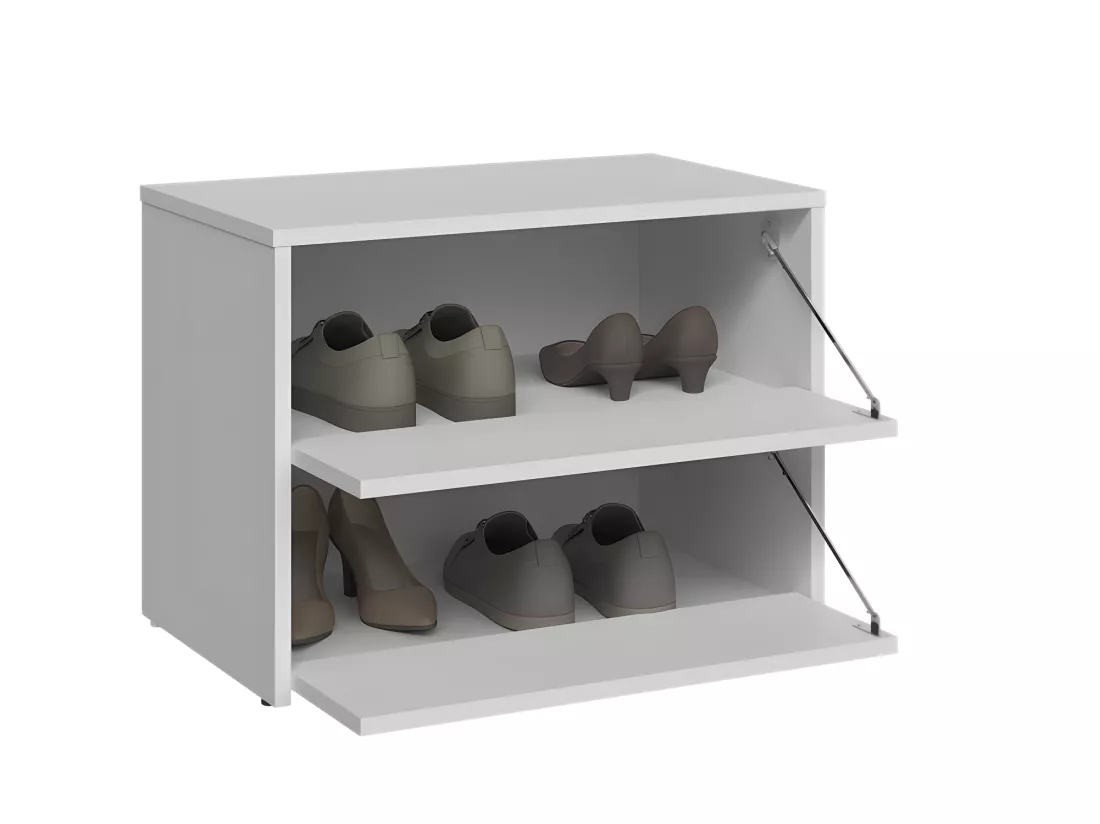 MONZ - Meuble à chaussures modulable - Dimensions 60x36x44 cm - 2 portes rabattables