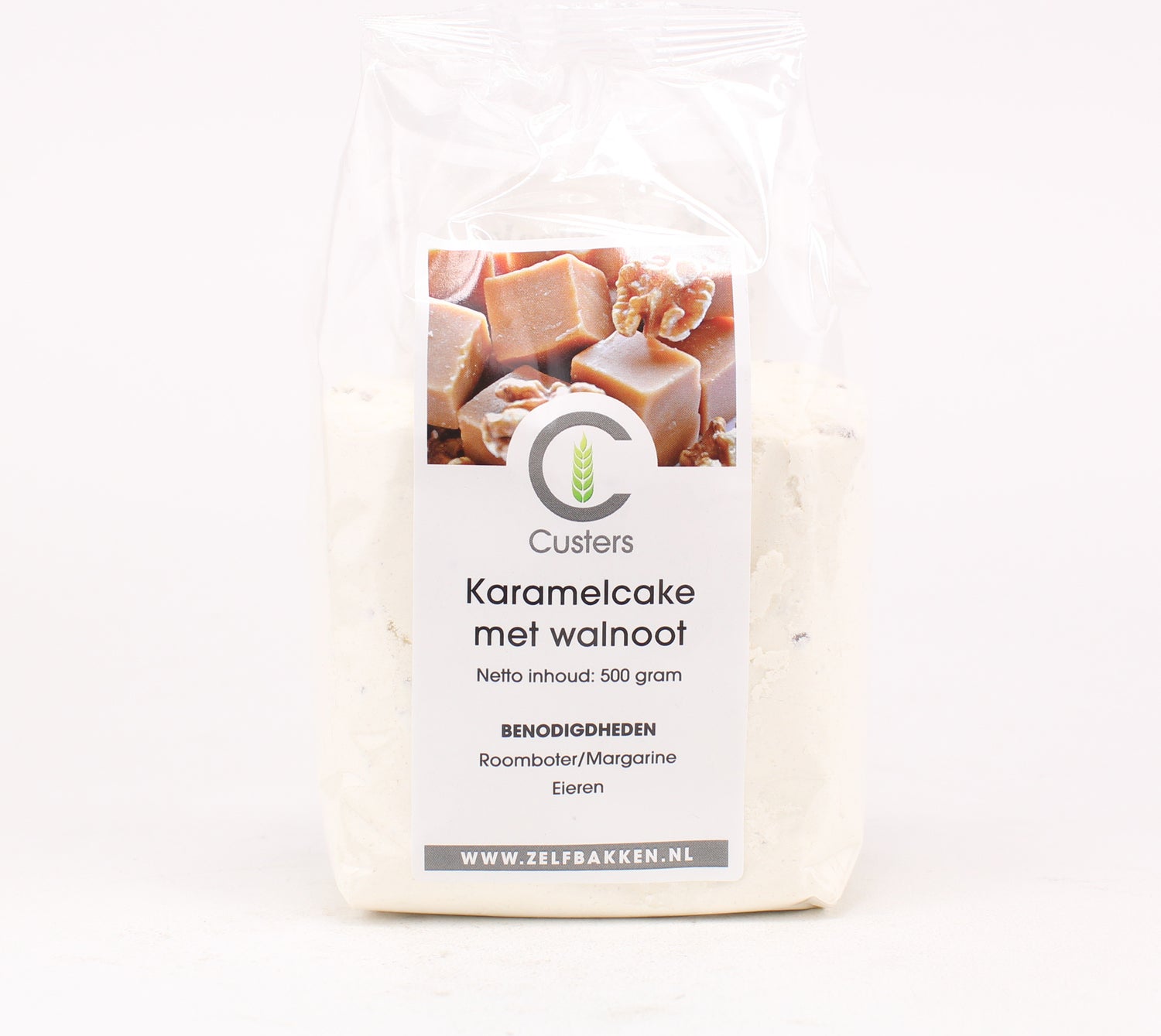 Custers bakmix karamelcake met walnoot 500 gr