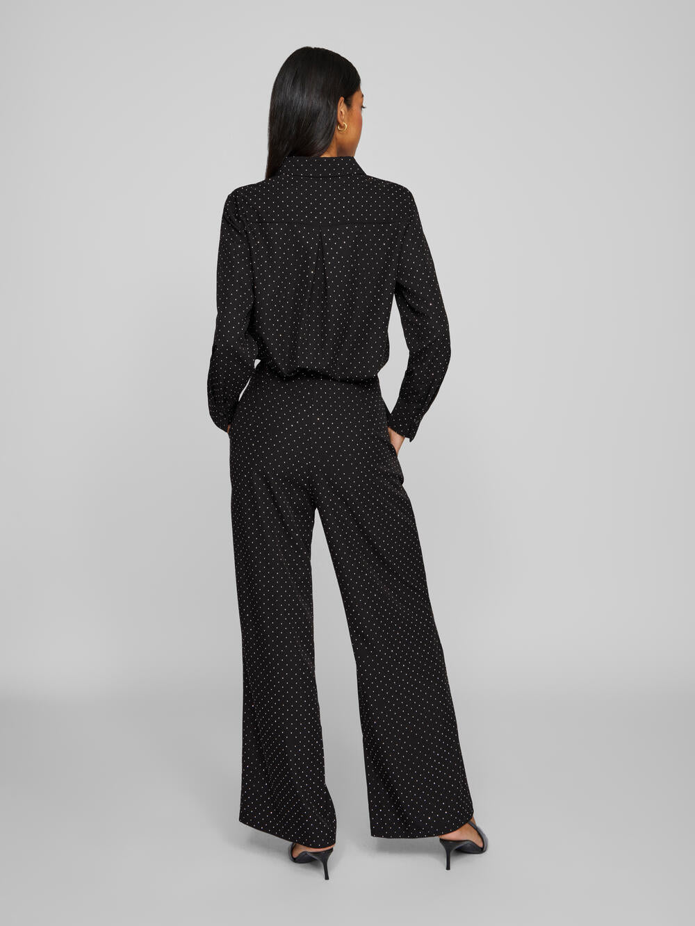 Vila  Visimiletta HW bukser - Black Beauty