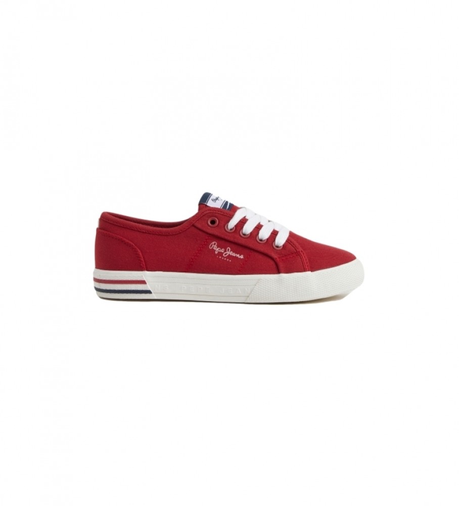 Tênis Pepe Jeans Brady Basic na cor vermelha