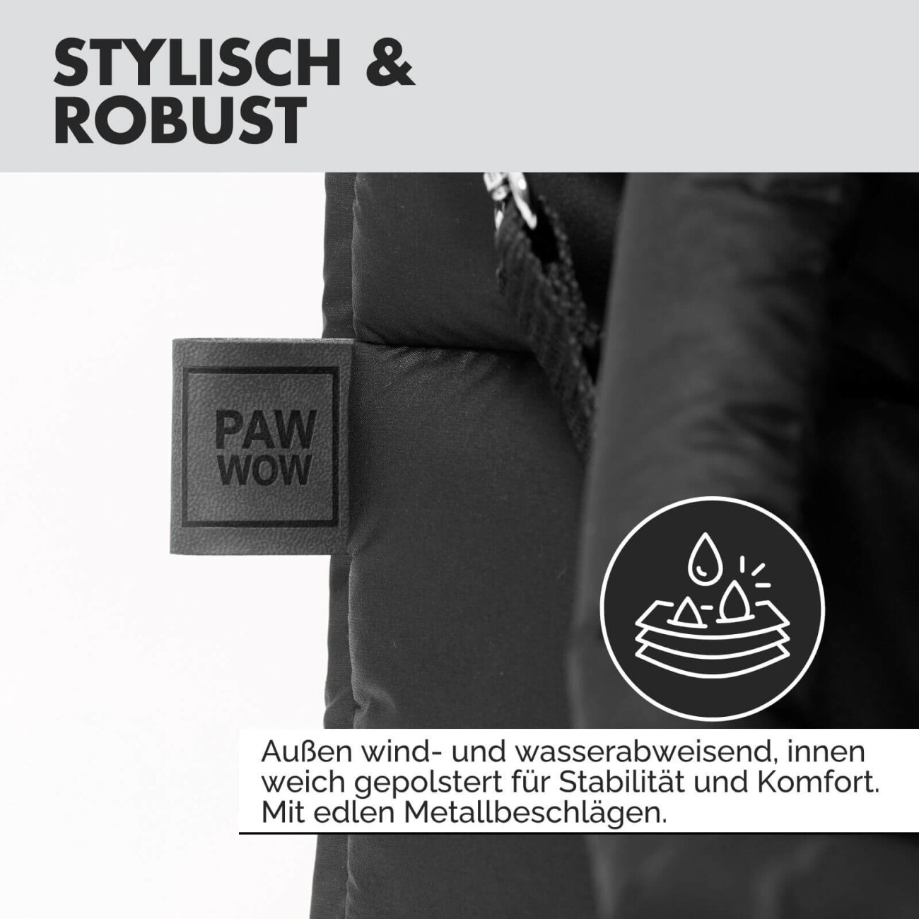PAW WOW Hunde-Tragetasche SARA schwarz