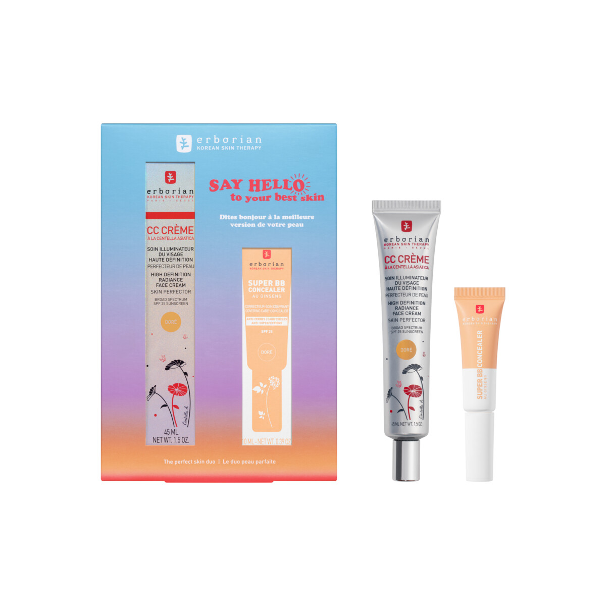 ERBORIAN KIT CC Creme Super BB Concealer<br>2 Stück, dore