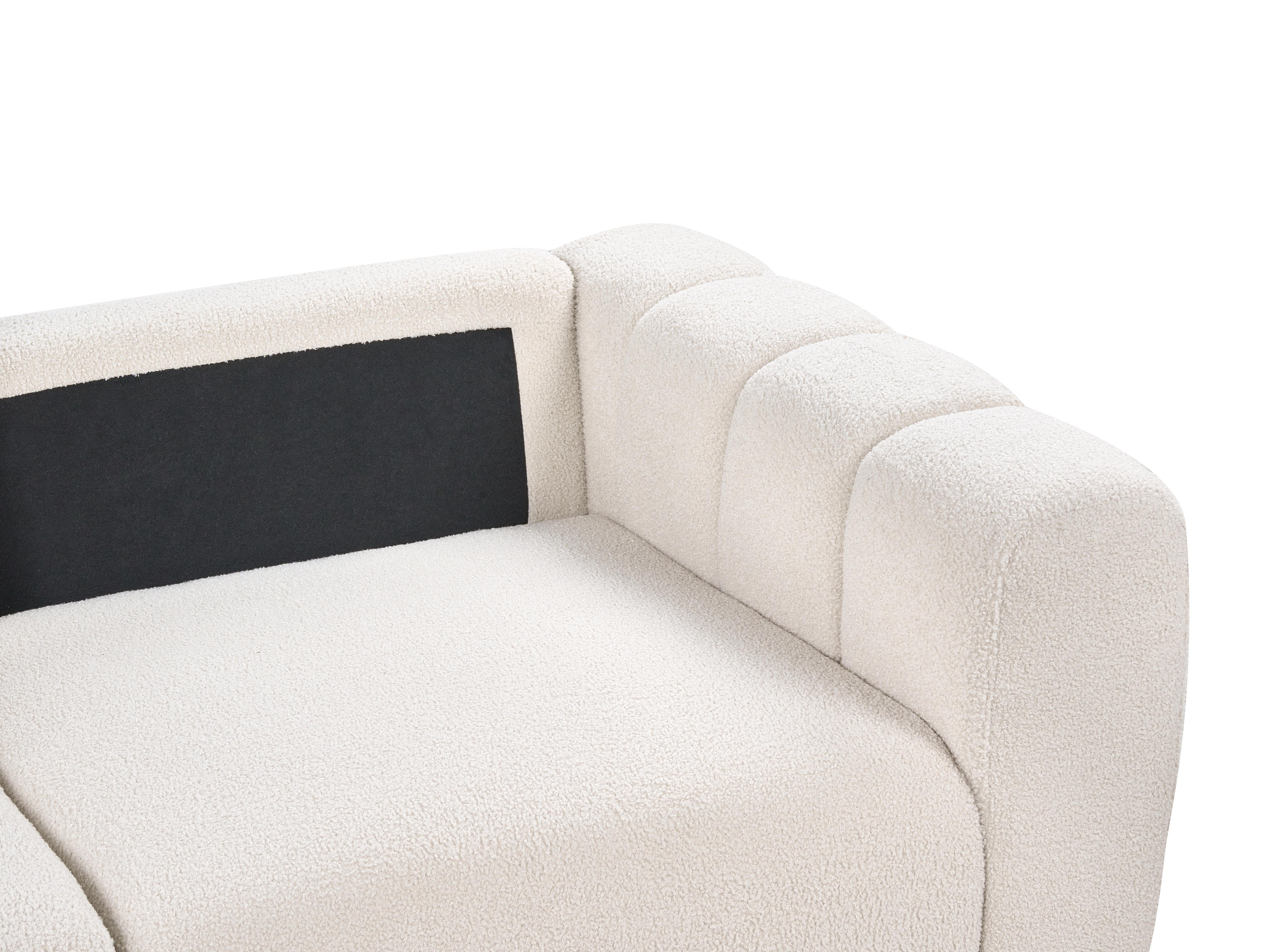Modulaire bank 2-zits KIVVIK Bouclé Gebroken wit