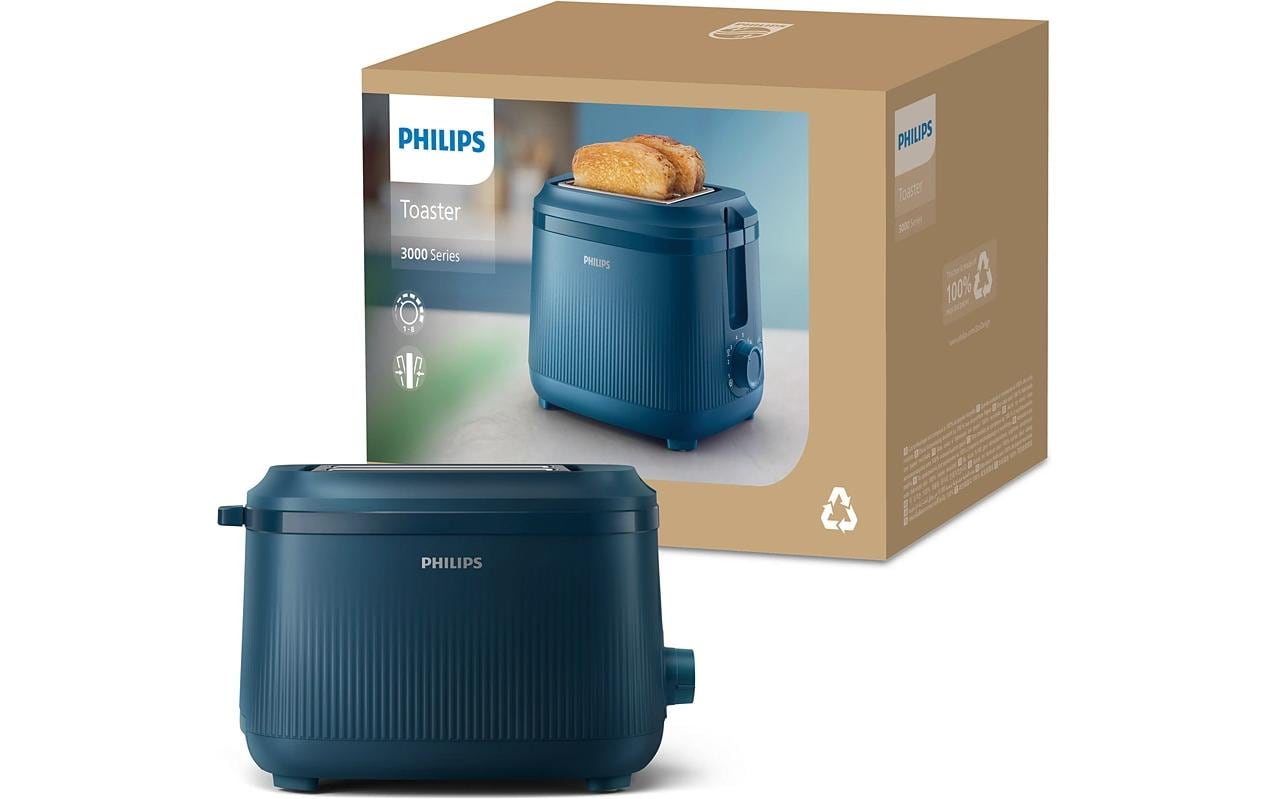 Toaster 3000 Series HD2511/71 Malibu BlueKlassischer Toaster