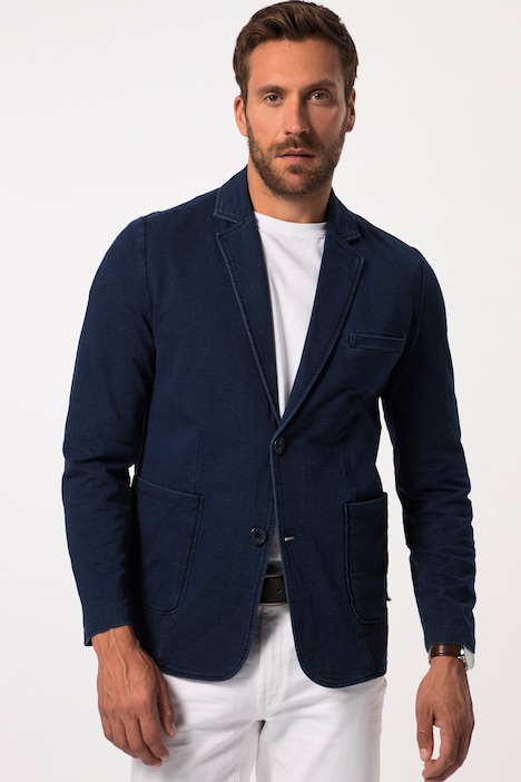 Sweatsakko, Vintage Look, Revers, bis 8 XL