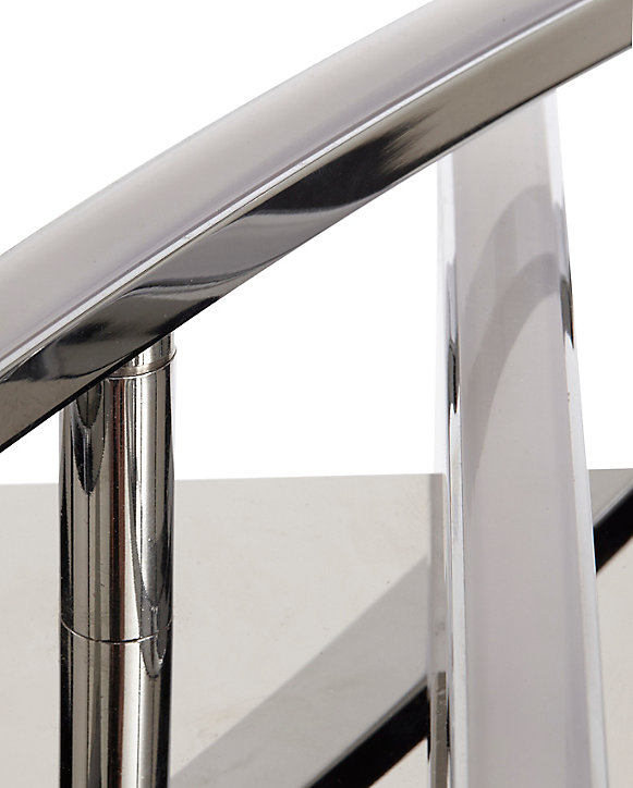Plafonnier LED intégrée Colours Alani chrome Ø57 cm