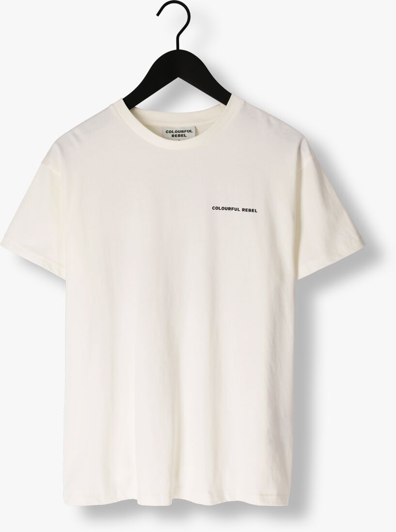 COLOURFUL REBEL witte colourful rebel t-shirt secret sun loosefit tee