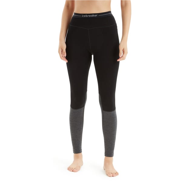 Collant thermique ICEBREAKER W ZONEKNIT 260 LEGGINGS BLACK/JET HTHR/CB