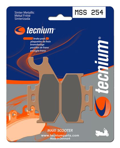Plaquettes de freins Tecnium Maxi Scooter métal fritté - MSS254