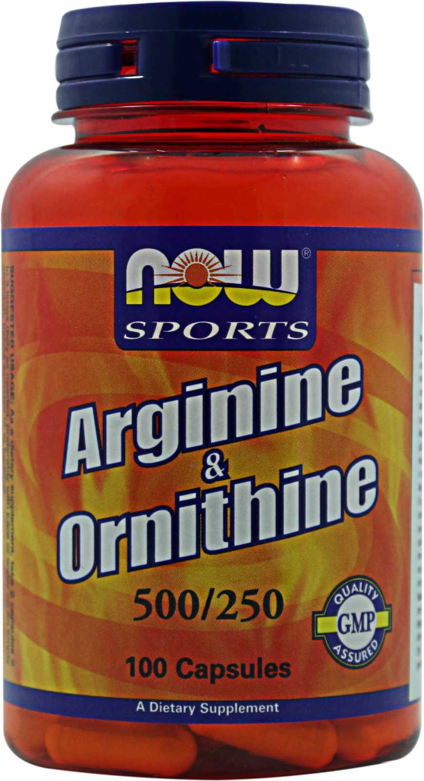 NOW Foods Arginina e Ornitina 100 cápsulas