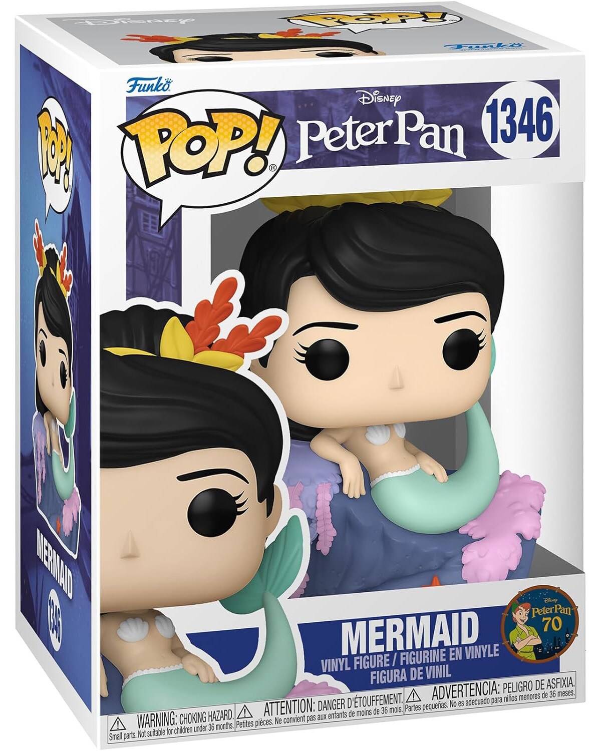 Funko Pop! - Disney Peter Pan 6er Set (Peter Pan, Wendy, Captain Hook, Mermaid, Peter Pan & sein Schatten)