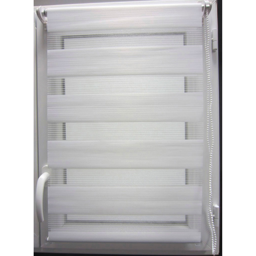 Store enrouleur jour nuit blanc 90x150cm