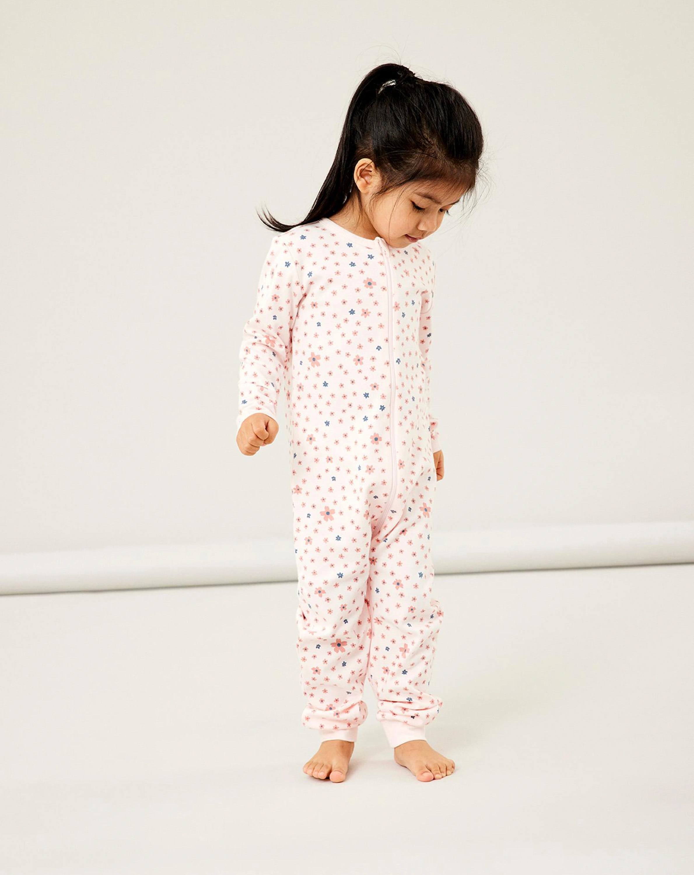 Schlafstrampler NBFNIGHTSUIT FLOWER 2er-Pack in rosette