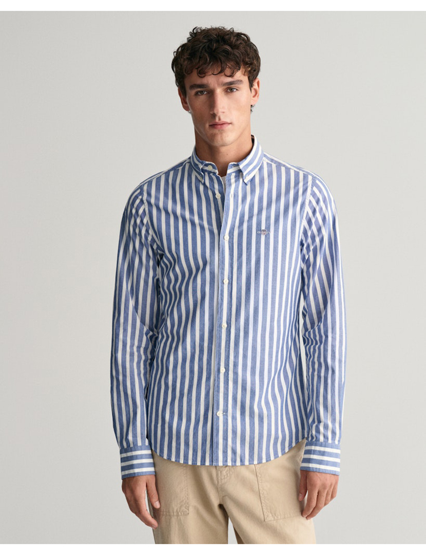 Blue Striped Long Sleeve Shirt