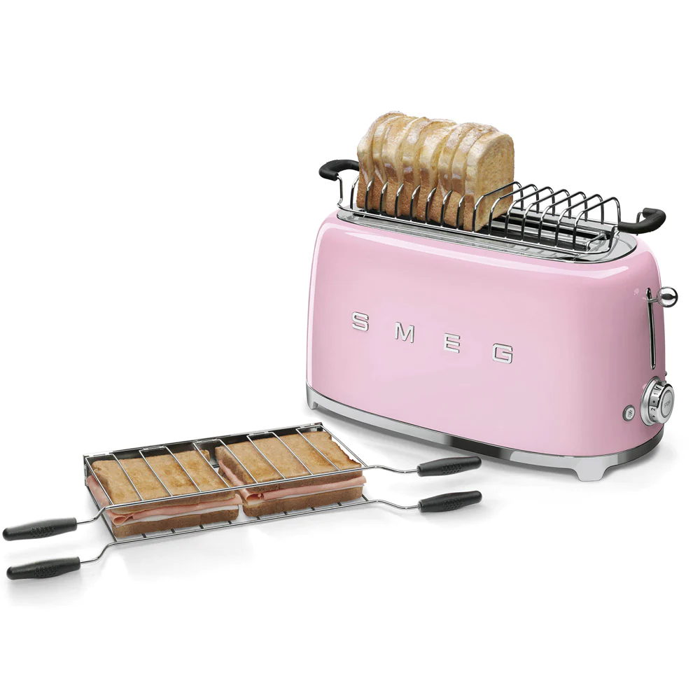 Grille pain 2 fentes rose Smeg