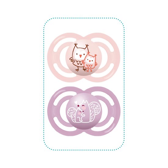 Lot de 2 sucettes Perfect silicone 6m+   Aléatoire        de               Mam