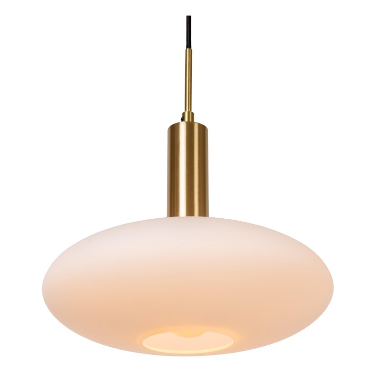 Lucide Singala 1 hanglamp opaal/messing