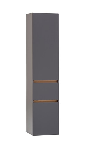 Hochschrank Brügge Mattgrau B/H/T 40x180x35cm