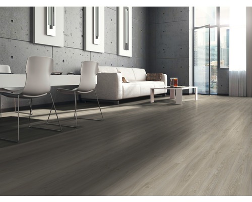 GREEN VINYL vinylvloer, witte eiken landelijke plank, klikverbinding, 1290 x 173 x 3,8 mm