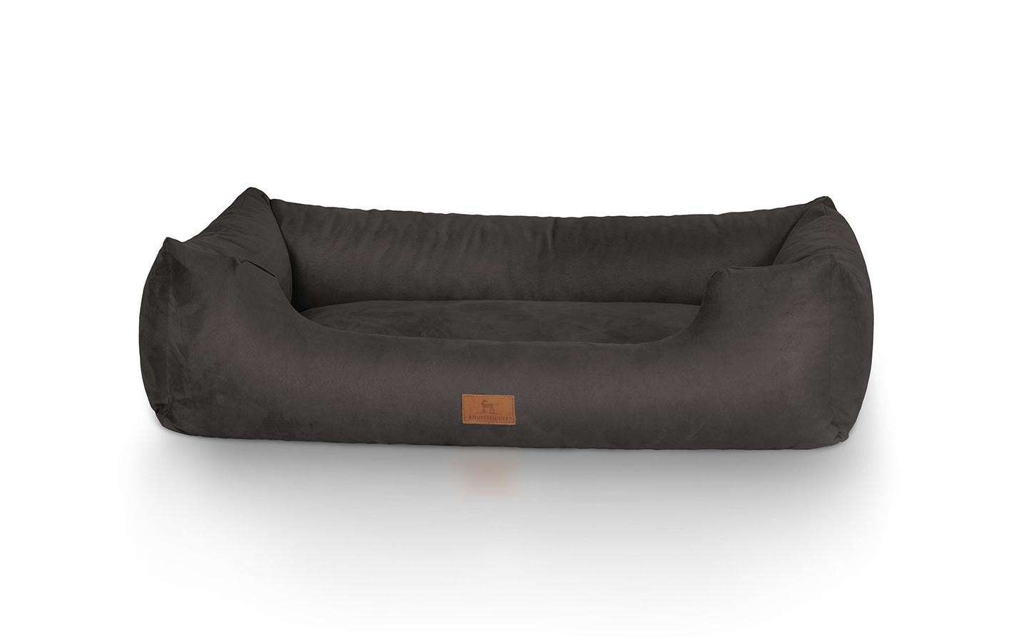 Hunde-Bett Dreamline Velour XL, 105 x 75 cm, Schwarz<br>Schlafplatz für Hunde